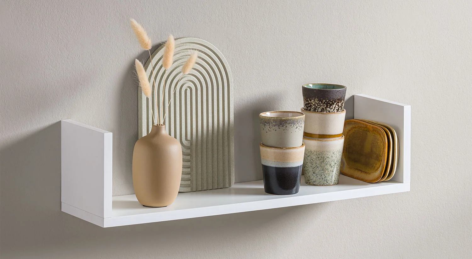 Floating shelf - RACK small floating shelf in white