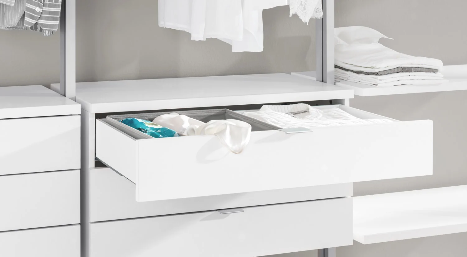 Shelves with Drawer - Drawer Units in the CLOS-IT dressing room