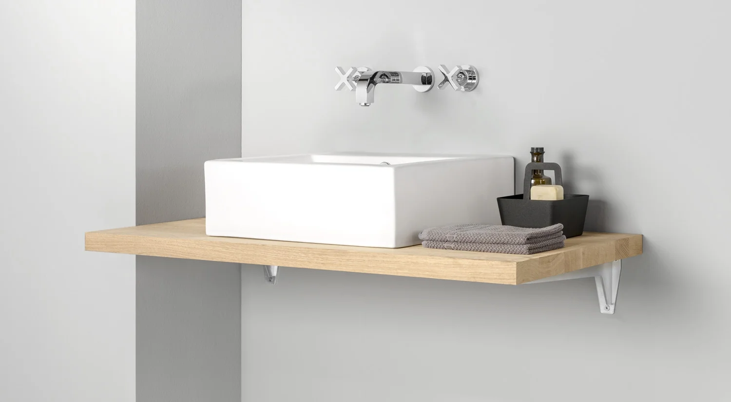 Équerre charge lourde - JIB Support robuste de lavabo 