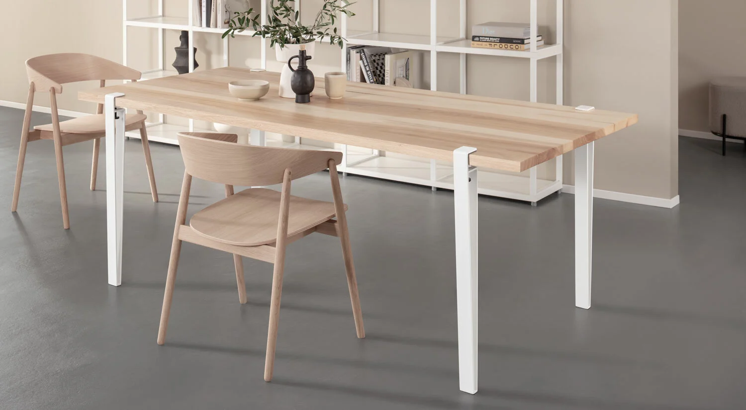 Pieds de table - Pieds de meuble CLAMP-IT en métal blanc Pieds de table - Pieds de meuble CLAMP-IT en métal blanc