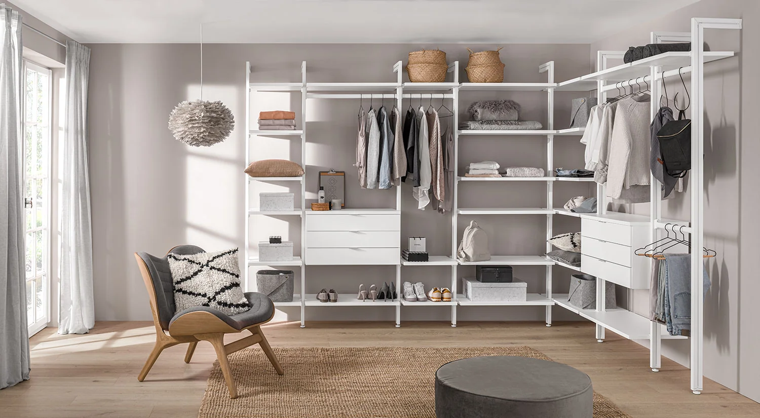 Dressing sur mesure - CLOS-IT dressing en L blanc
