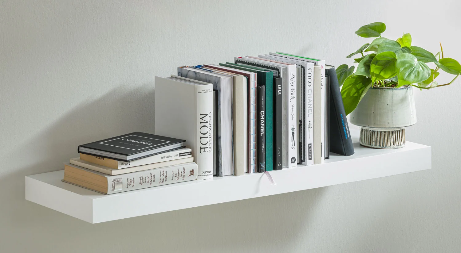 Wandregal Bücher - BOY weiß