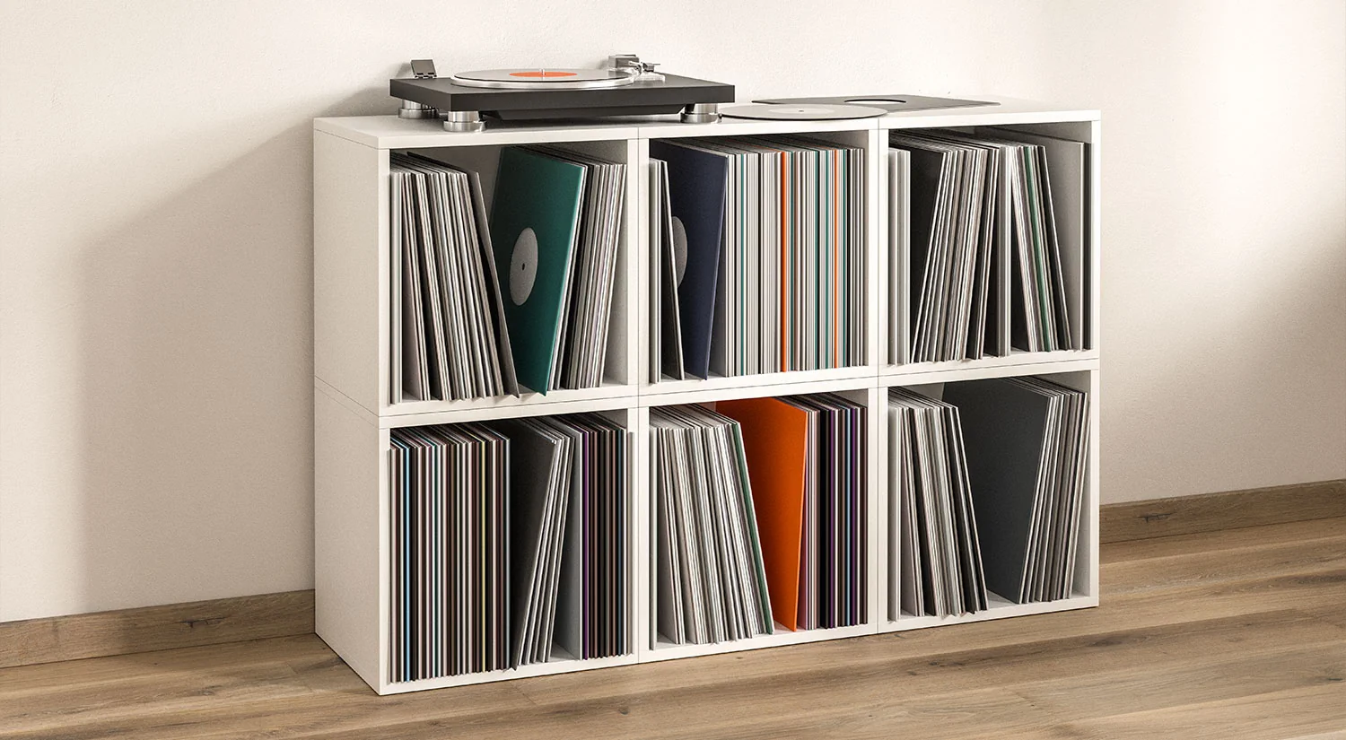 Schallplattenregal - CLIC Würfel Schallplatten Aufbewahrung