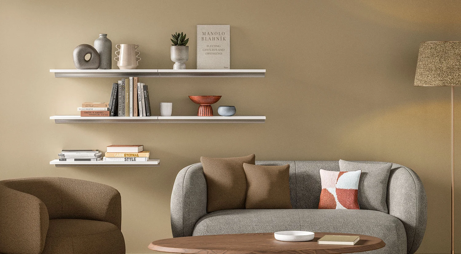 Wandboard weiss - BOARD+RAIL im Wohnzimmer