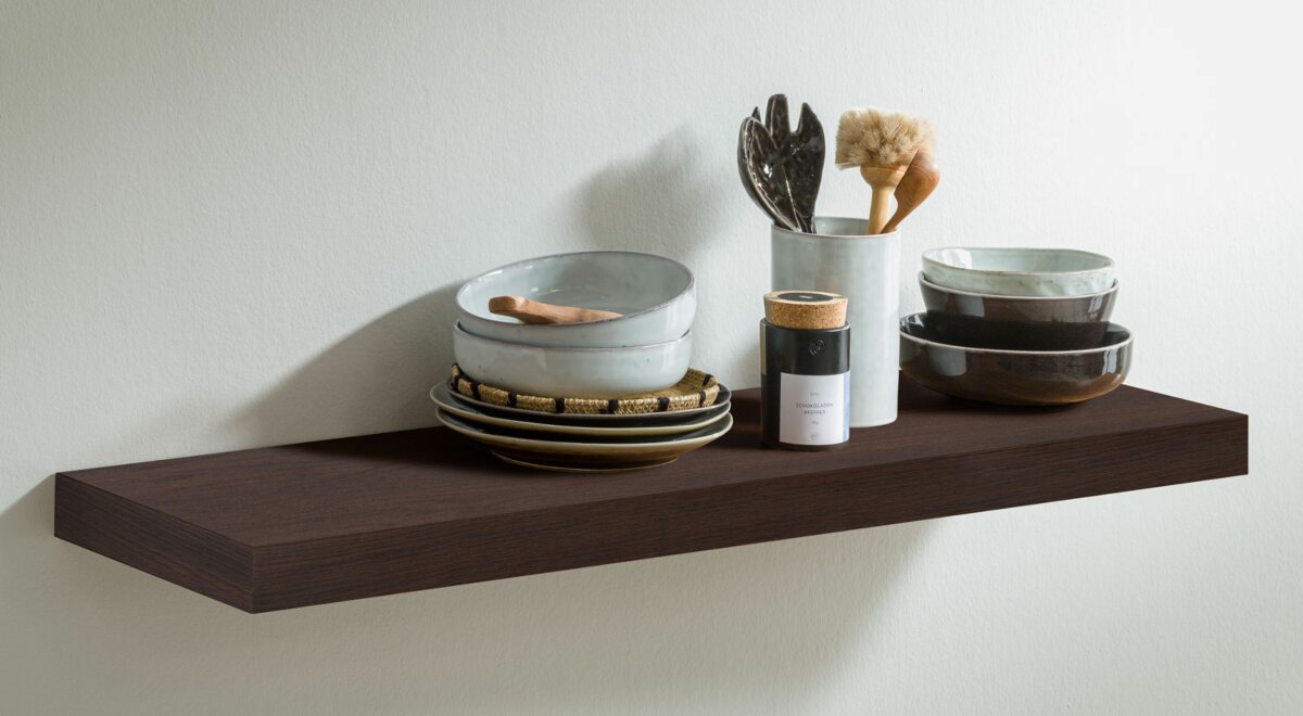 Bespoke Floating Oak Shelves natural designs