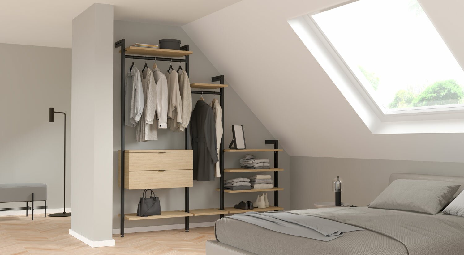 Slanted Ceiling Shelf The Perfect Storage Solution under Slanted