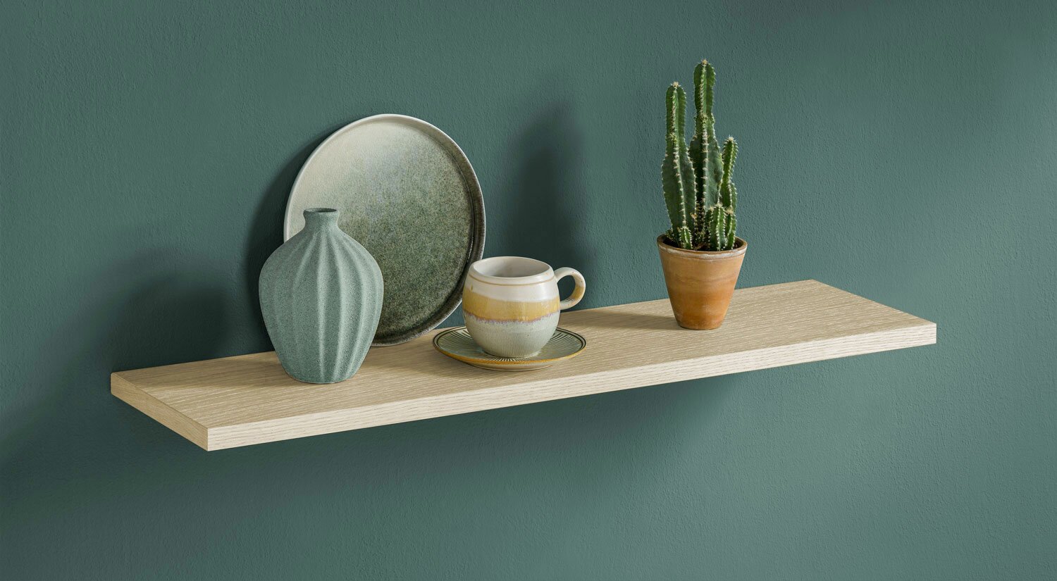 Bespoke Floating Oak Shelves natural designs