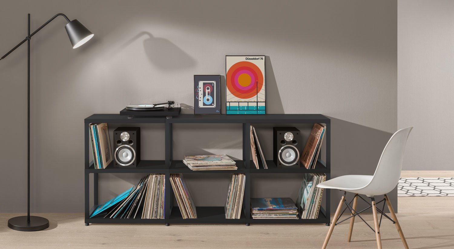 Metallregal schwarz - online Metallregal kaufen | REGALRAUM