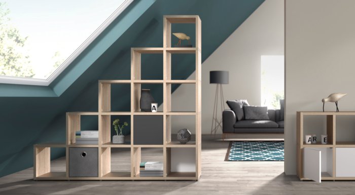 Regal für Dachschräge - Stauraum für Schrägen | REGALRAUM